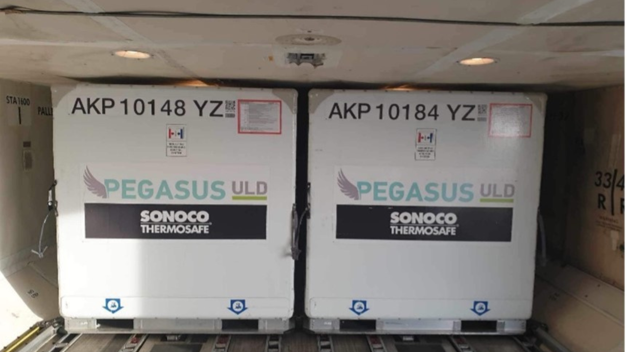 Pegasus ULD container. Image Credit: Sonoco ThermoSafe