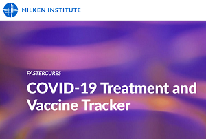 Milken Institute publishes a Covid-19 Tracker to monitor therapy development