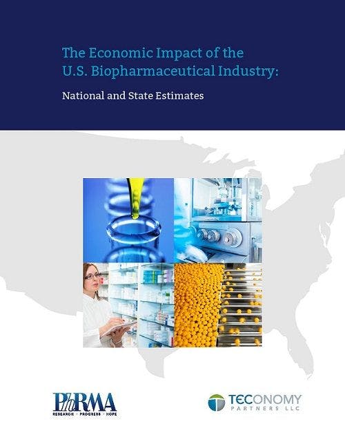 US biopharma industry: 854,000 jobs, $1.2 trillion in total economic output