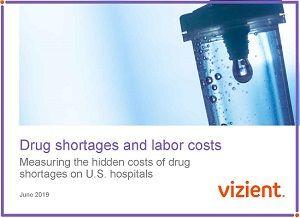 Drug shortages are a $360-million hit to hospital expenses, says Vizient survey